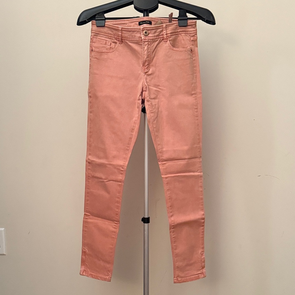 Massimo Dutti Women's Peach Skinny Jeans
